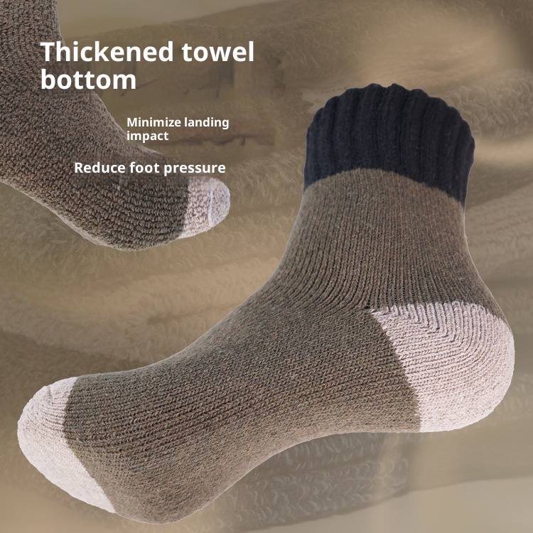 ActiveGo ActiveGo Merino Wool Hiking Running Autumn Winter Thickened Sports Socks Mid-Calf Wholesale Skiing Outdoor_voghion.com