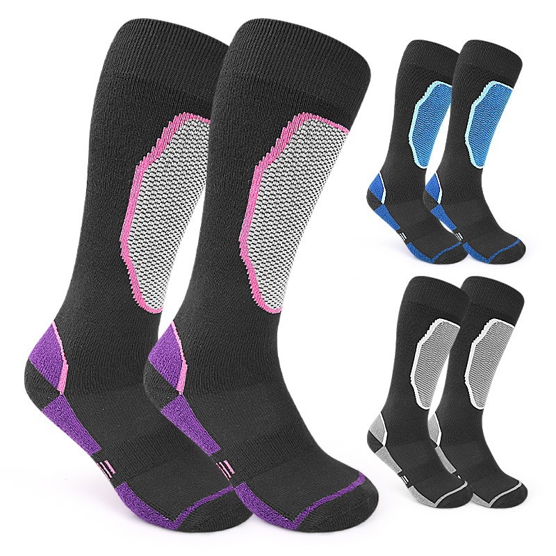 001 001 New Ski Outdoor Sports Thickened Hiking Non-Slip Long Tube Sweat-Absorbing Breathable Thermal Socks Wholesale_voghion.com