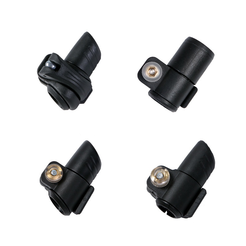 Boucle en alliage d'aluminium 001 pour bâton de randonnée extérieur, accessoires universels, écrou de verrouillage externe anti-perte_voghion.com