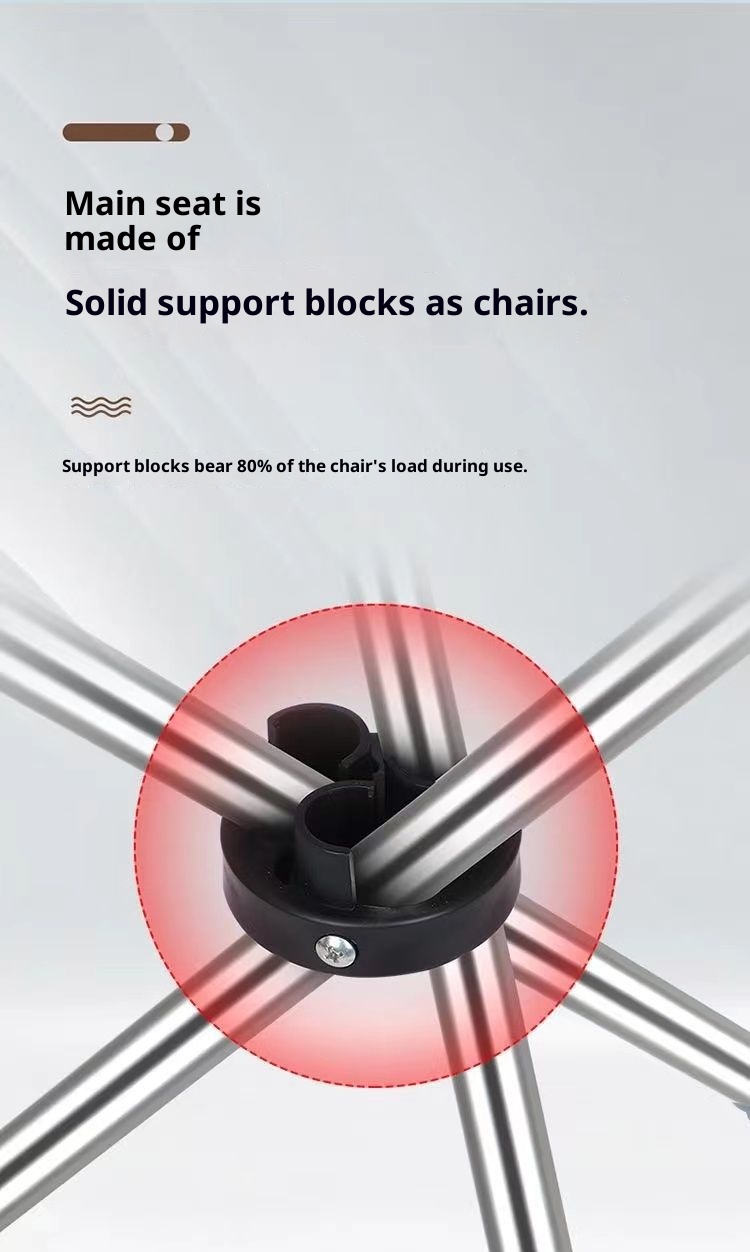 001 Faltbarer Trekkingstock aus Edelstahl mit Sitz, multifunktionaler Wanderstock, rutschfest, tragbar, sturzsicher für den Außenbereich_voghion.com