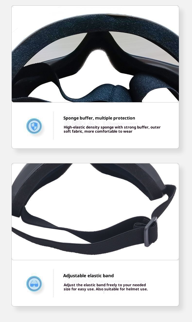 001 Outdoor-Sportbrille für Erwachsene, doppellagig, beschlagfrei, für Damen und Herren, Skibrille für Kurzsichtigkeit, Komplettset_voghion.com