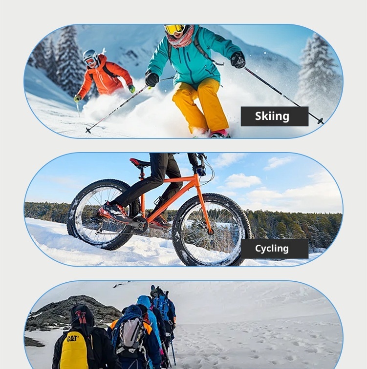 001 Women's Winter Ski Gloves, Warm, Touchscreen, Cold-Proof, Snow Play, Water-Resistant, Thickened, Fleece-Lined, Cycling,_voghion.com