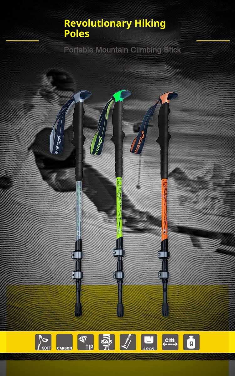 001 Manufacturer Wholesale Thickened New Model 7075 Metal External Lock Hiking Walking Stick_voghion.com