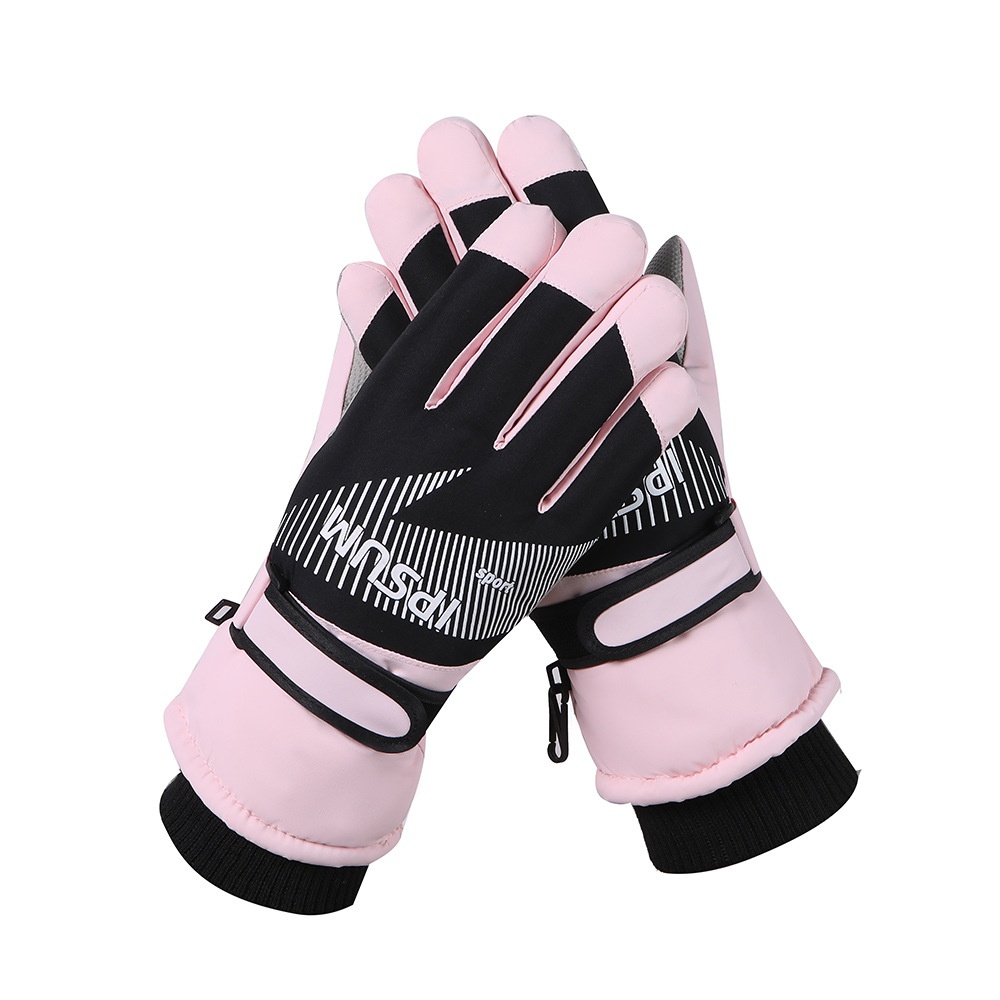 001 Neue, dicke Winterhandschuhe für Herren zum Skifahren und Radfahren, warm, fleecegefüttert, winddicht, wasserdicht, touchscreentauglich, modisch_voghion.com