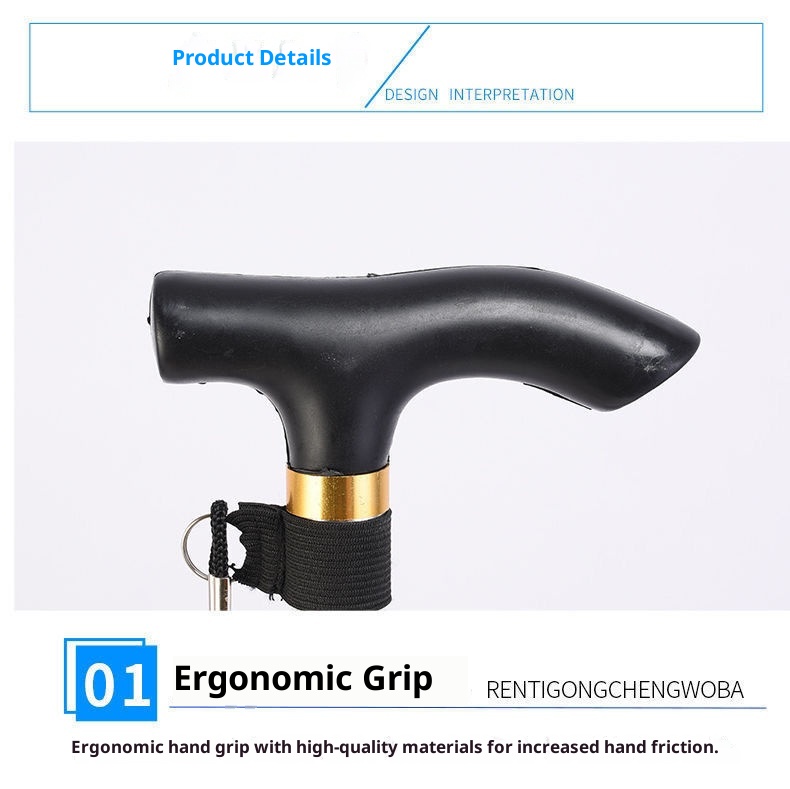 001 Ultraleichte, faltbare Trekkingstöcke, faltbare Wanderstöcke, ausziehbare, tragbare Reisestöcke aus ABS_voghion.com