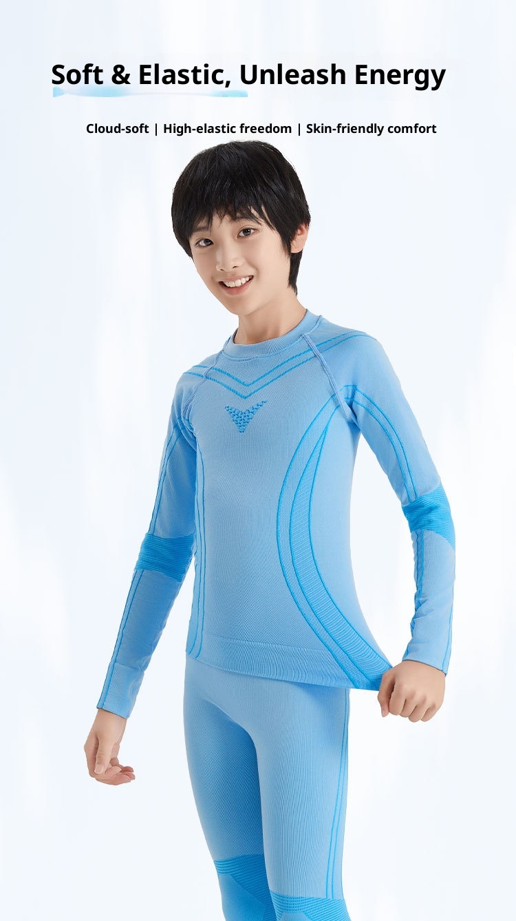 001 Quick-Dry Clothing For Children, Thermal Compression Functional Underwear, Boys And Girls Sweat-Wicking Breathable Set,_voghion.com