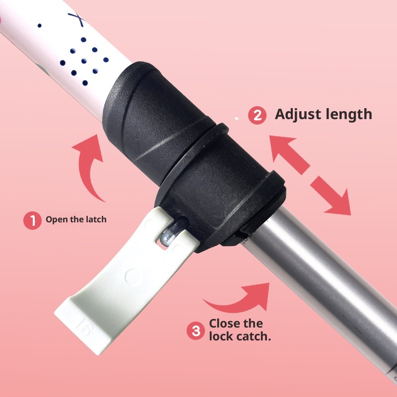 001 Robinson Kinder-Trekkingstock aus Aluminiumlegierung mit externer Verriegelung, ultraleicht, kurz, teleskopierbar, tragbar, für Jugendliche, Jungen und_voghion.com