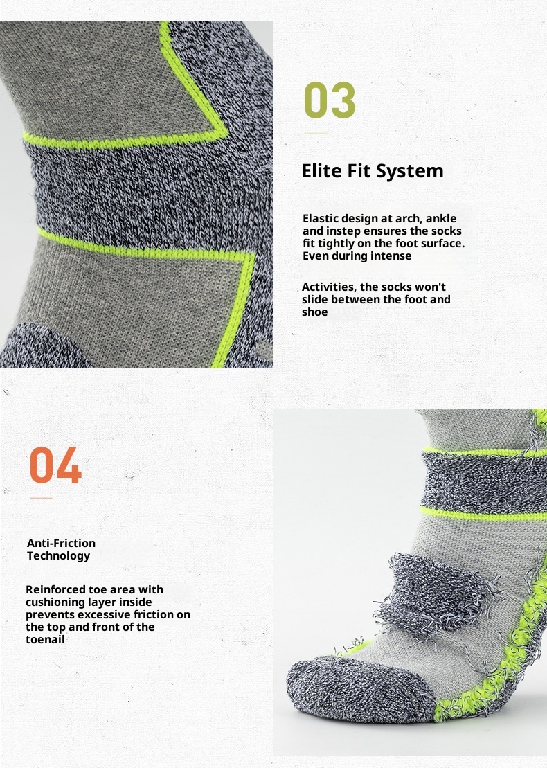 ActiveGo ActiveGo 2023 Nuovo Inverno Lungo Tubo Sci Alpinismo Escursionismo Uomo E Donna Spessore Alzato Asciugamano Fondo Sopra Il Ginocchio Calzini Da Neve_voghion.com