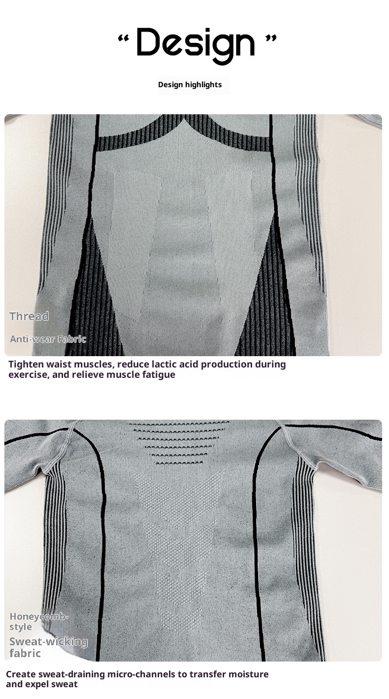 001 Yushang Autumn And Winter Quick-Dry Suit Seamless Moisture-Wicking Sweat-Wicking Thermal Ski Underwear Fitness_voghion.com