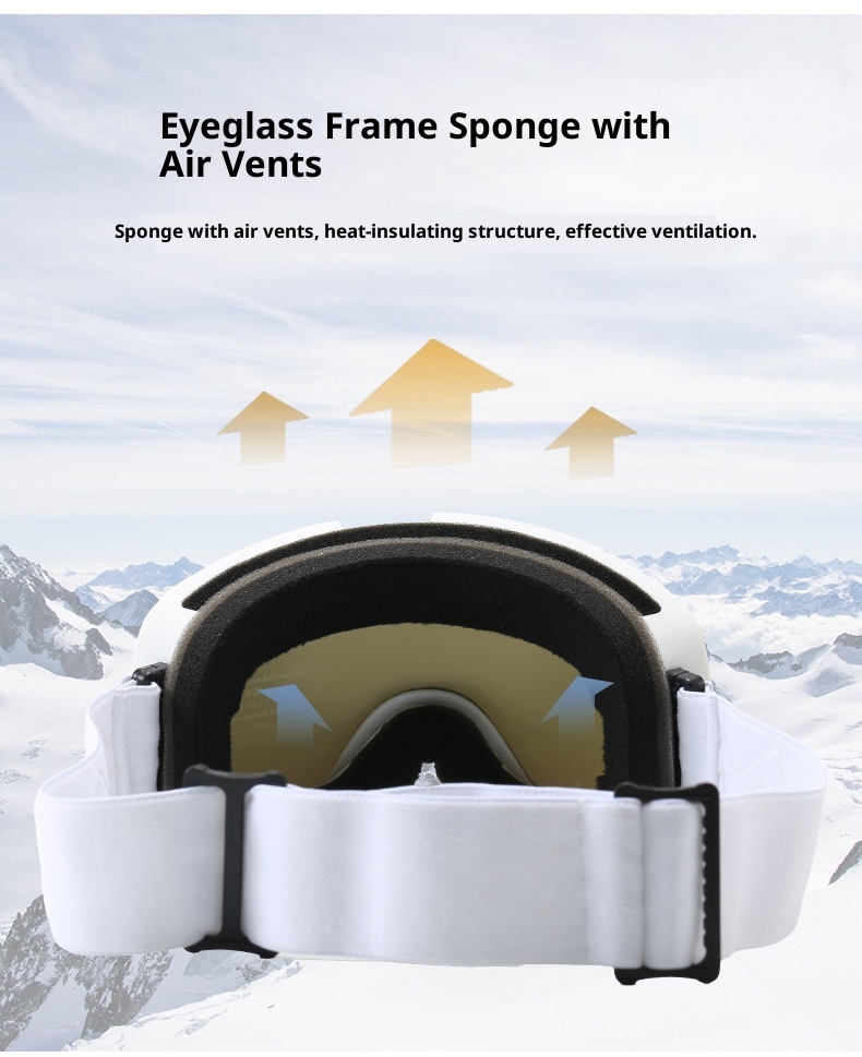 Gafas de esquí de doble capa antivaho, superficie de columna colorida y amplia visión, resistentes al viento, para invierno, para miopía y montañismo._voghion.com