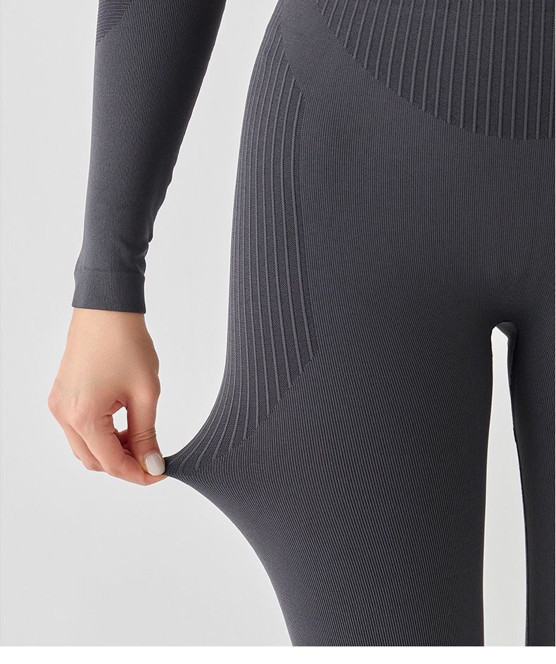 001 Set di abbigliamento da corsa a compressione traspirante e traspirante, abbigliamento da sci, intimo ad asciugatura rapida, intimo unisex_voghion.com