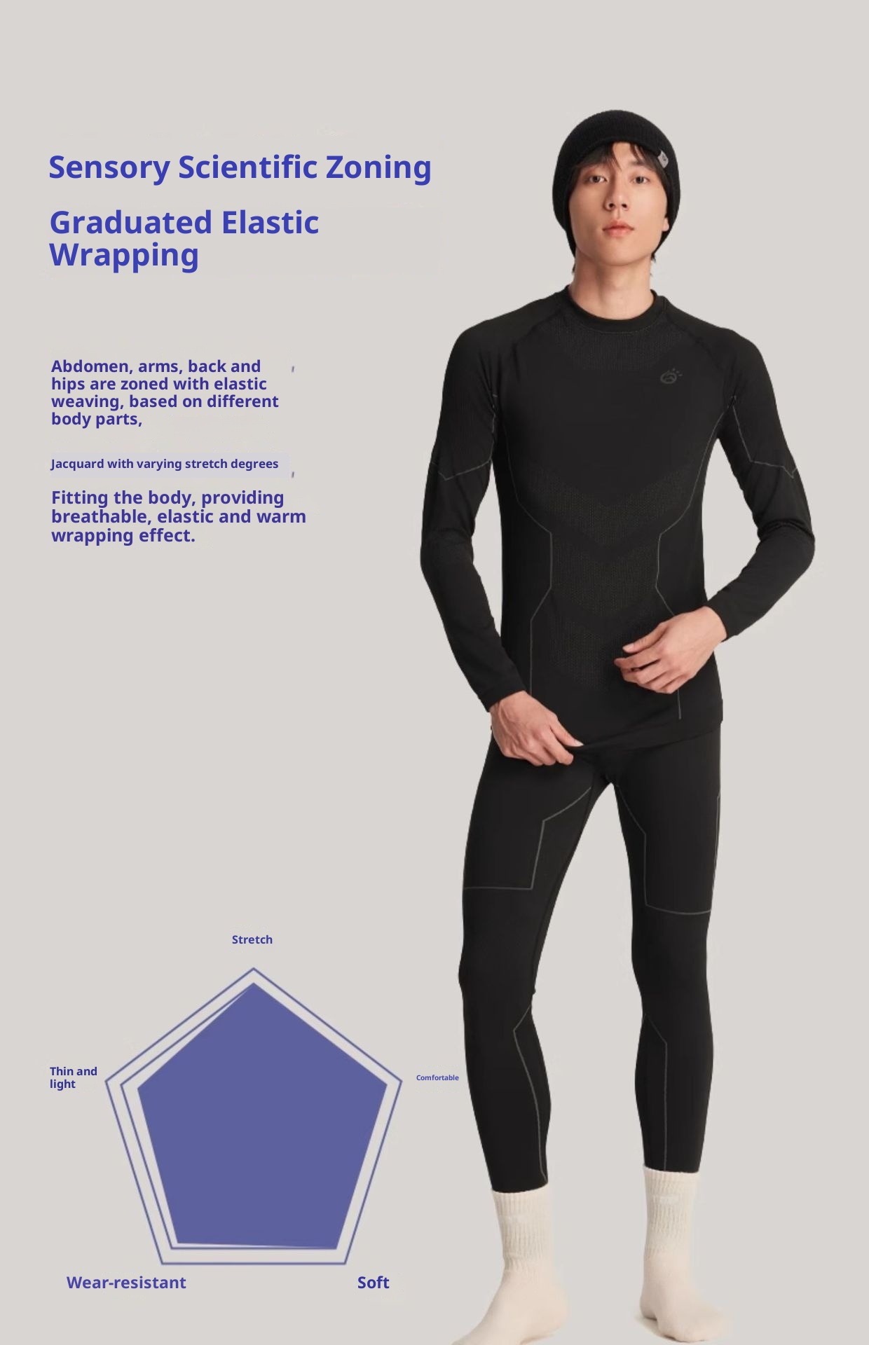 001 TANPO Outdoor Men's Thermal Underwear Set Skiing Sports Running Quick-Dry Layer Autumn Winter Base Shirt And Pants_voghion.com