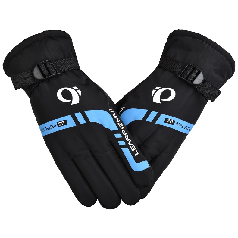 001 Winter Men's Riding Thickened Warm Fashion Street Vendor Supply Ski Motorcycle Electric Bike Gloves_voghion.com