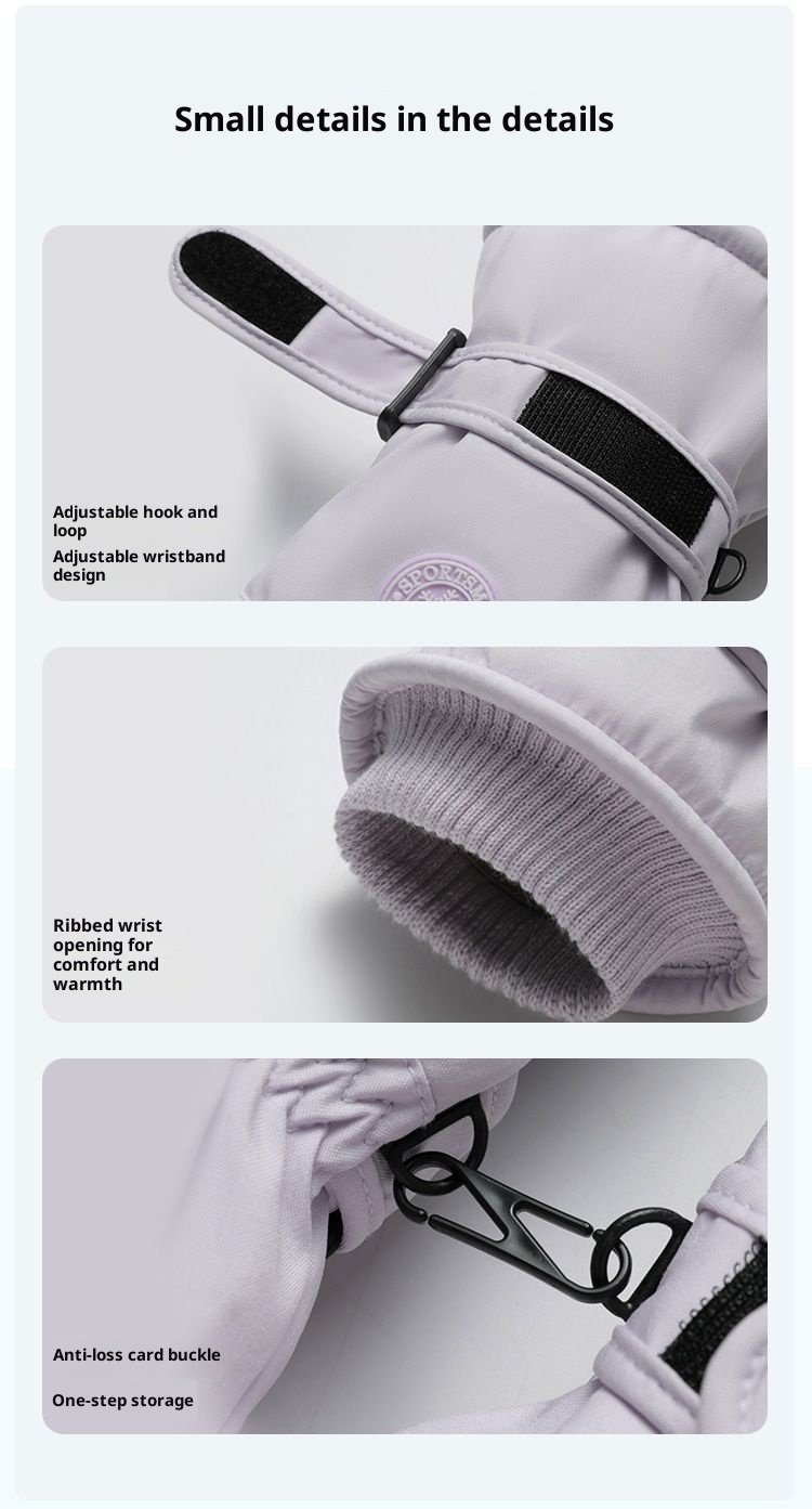 001 Winter-Skihandschuhe für Herren, Touchscreen-fähig, wasserdicht, fleecegefüttert, dick gefüttert, warm, winddicht, für Outdoor-Sportarten, für Studenten_voghion.com