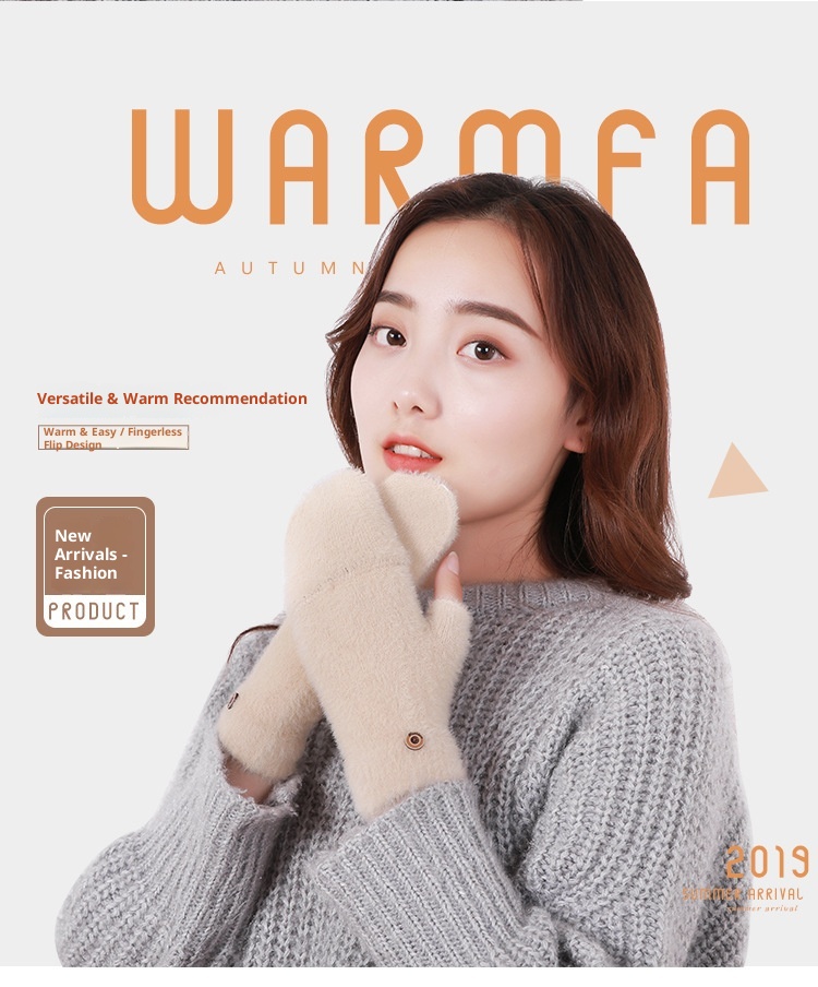 001 Caldo per uomini e donne, senza dita, per l'apprendimento, con fodera in pile, antifreddo, per l'autunno e l'inverno, per lo sci da donna_voghion.com