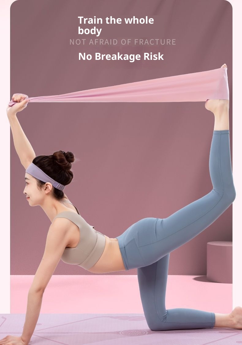 001 Yoga Artifact Hip Lift Exercise Shoulder Opening Beauty Back Stretch Dance Resistance Band_voghion.com