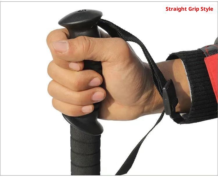 001 Outdoor Travel Climbing Multi-Functional Retractable Walking Stick Hiking Trail Three-Section Four-Section Ultra-Light_voghion.com