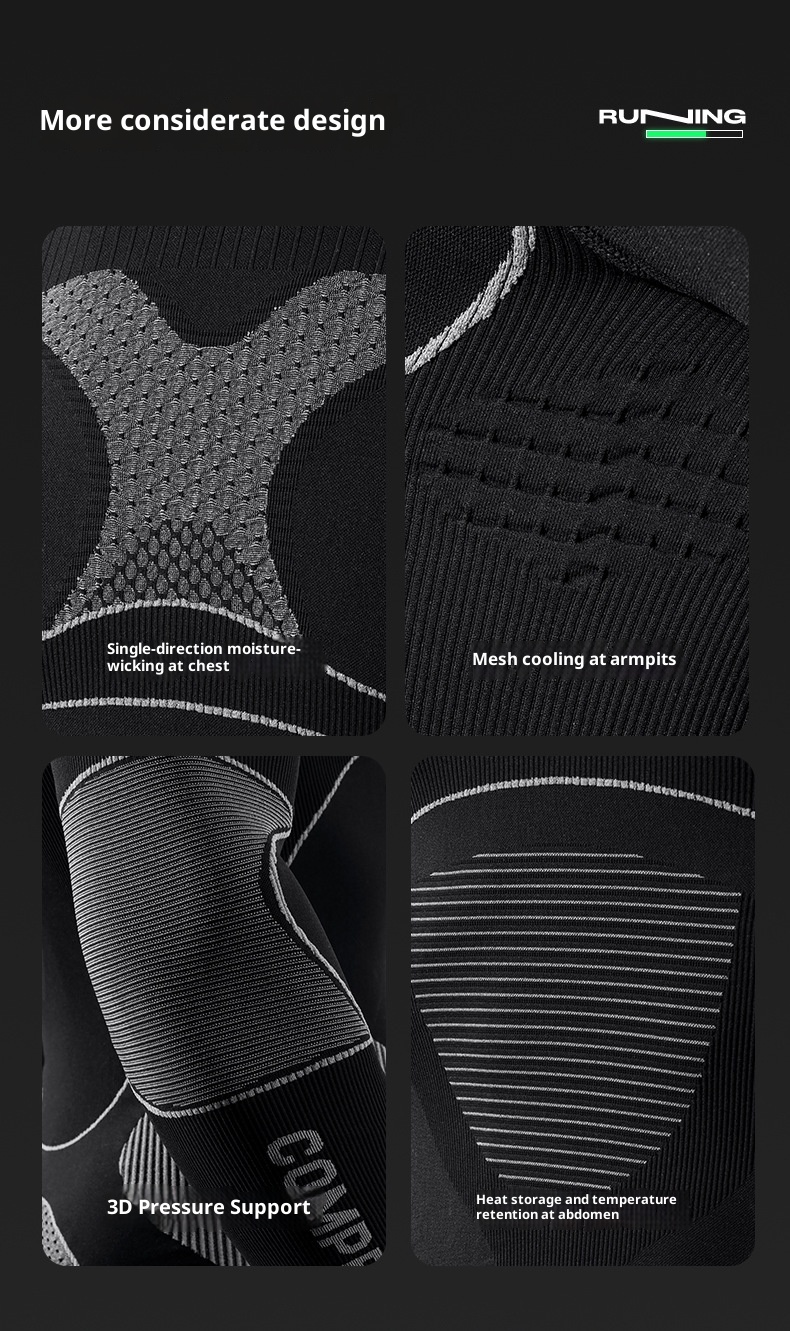 001 Outdoor-Skibekleidung, schnelltrocknend, für Damen und Herren, Schneeradfahren, schweißableitende Thermounterwäsche, Sportunterwäsche-Set_voghion.com