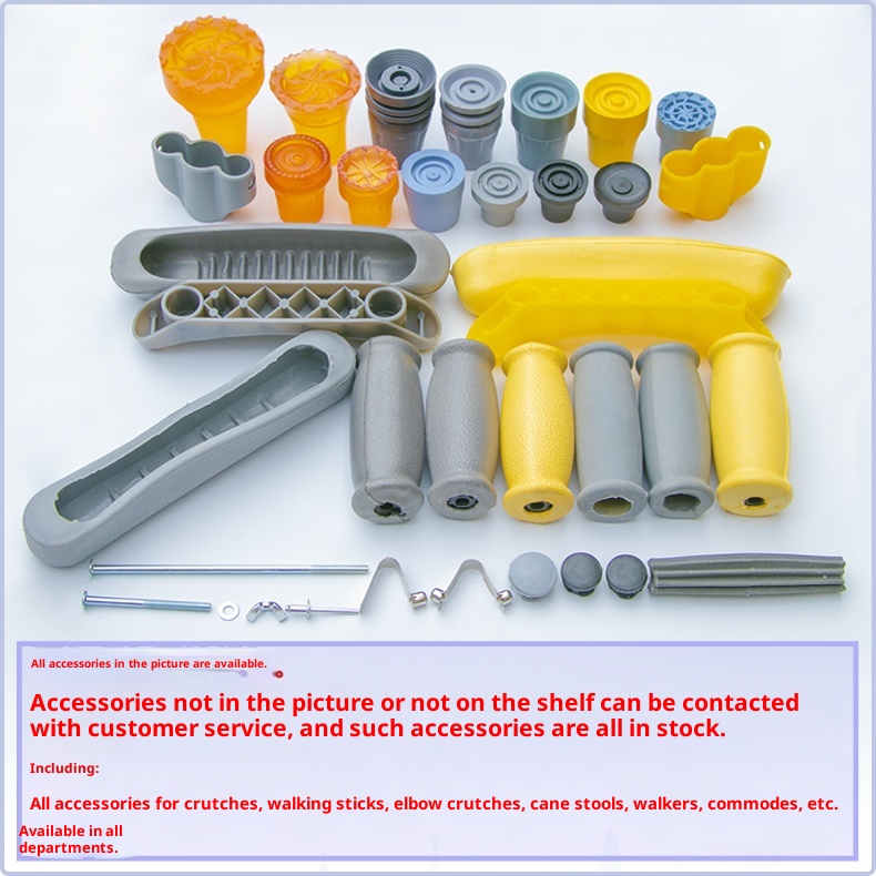 Accessoires pour béquilles doubles sous les aisselles 001 Canne à quatre roues Aide à la mobilité Housse de chaise Coussinet antidérapant en caoutchouc résistant à l'usure Doux_voghion.com