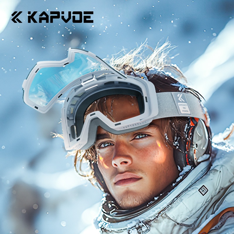 001 Flip Cover Color Changing Ski Anti-Fog Professional Outdoor Mountaineering Windproof Goggles Single And Double Board_voghion.com