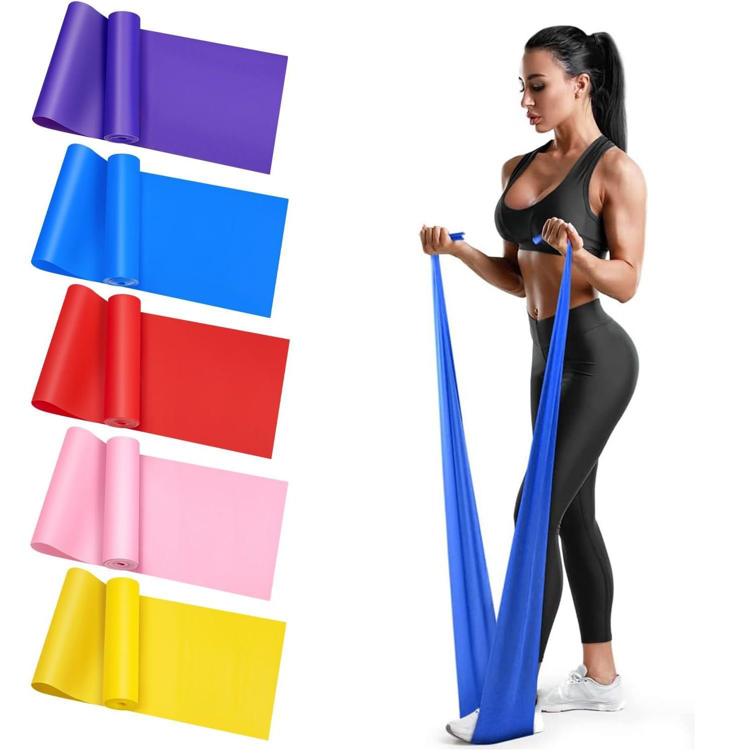 001 Yoga Body Shaping, Home Use For Beginners, Stretching Training, Women's Fitness, Latin Dance Elastic B, Resistance_voghion.com