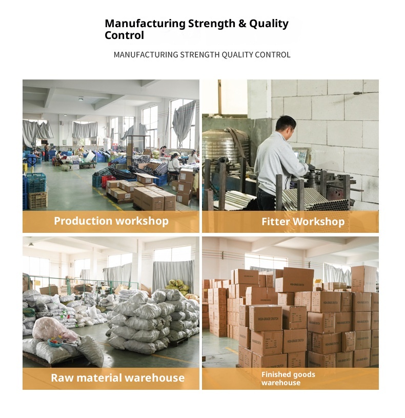 001 6061 Aviation Aluminum Alloy Cleye Outdoor Hiking Telescopic Trekking Pole Walking Stick Crutch Four Section Straight_voghion.com