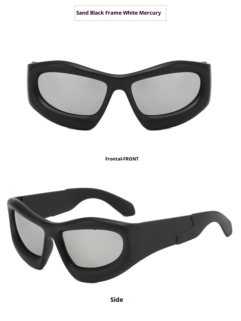 001 Neue Persönlichkeit Bubble Cool Extravagante Trendige Herren und Damen Urlaub Skifahren Bunte Mercury Film Reflektierende Sonnenbrille_voghion.com