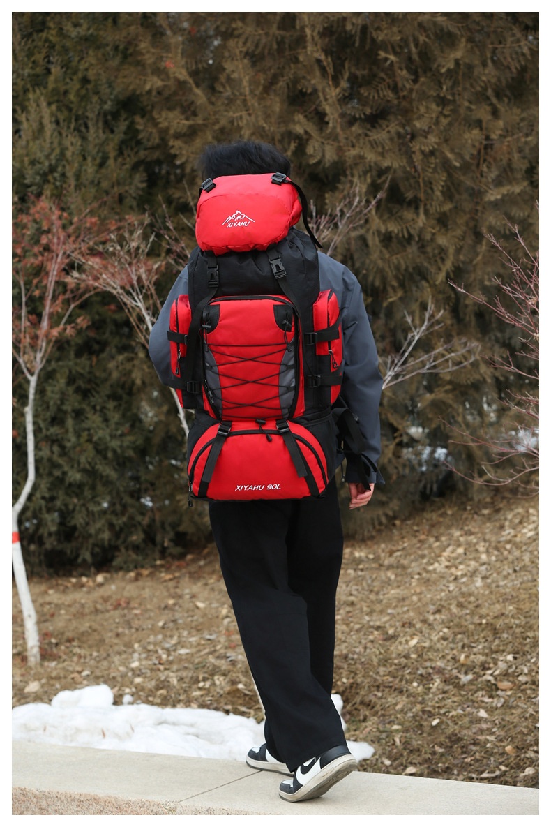 001 Nuovo zaino da 90 litri per alpinismo, leggero e impermeabile, da uomo, casual, da viaggio, da escursionismo, da campeggio_voghion.com