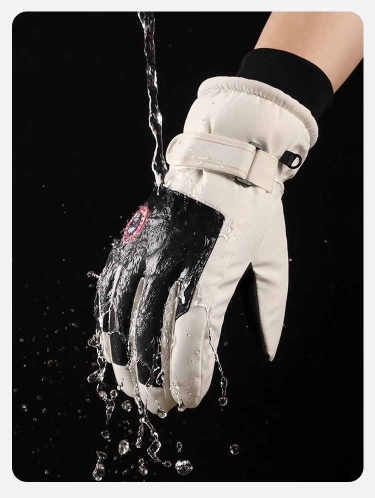 001 Winterskihandschoenen voor mannen en vrouwen, buitensporten, elektrische fiets, fleecevoering, warm, winddicht, waterafstotend,_voghion.com