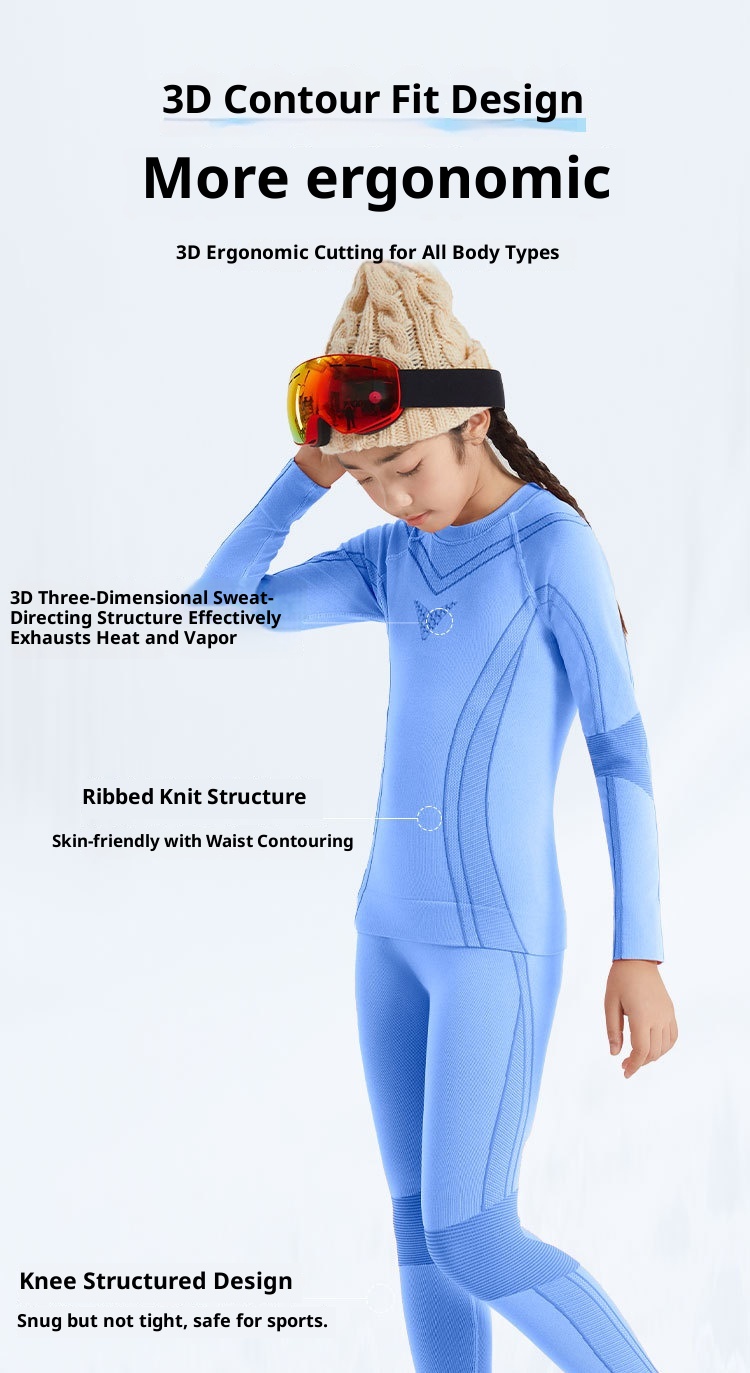 001 Quick-Dry Clothing For Children, Thermal Compression Functional Underwear, Boys And Girls Sweat-Wicking Breathable Set,_voghion.com
