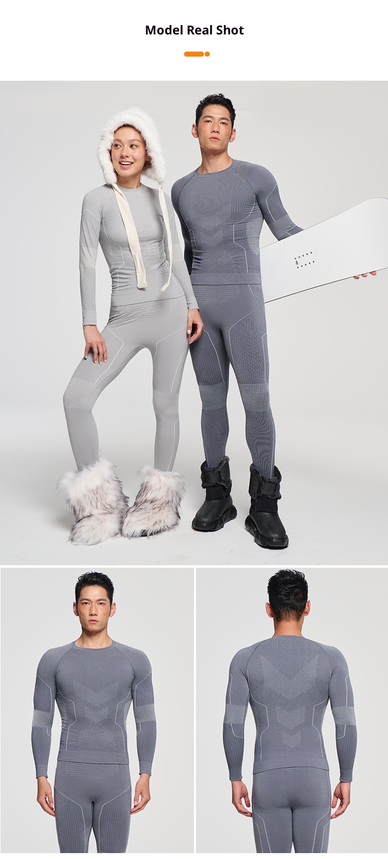 001 Merino Yünü Erkekler ve Kadınlar İçin Açık Hava Yürüyüşü Sonbahar Kış Termal Ter Emici İç Çamaşırı Kayak Takımı Hızlı Kuruyan Giysiler_voghion.com