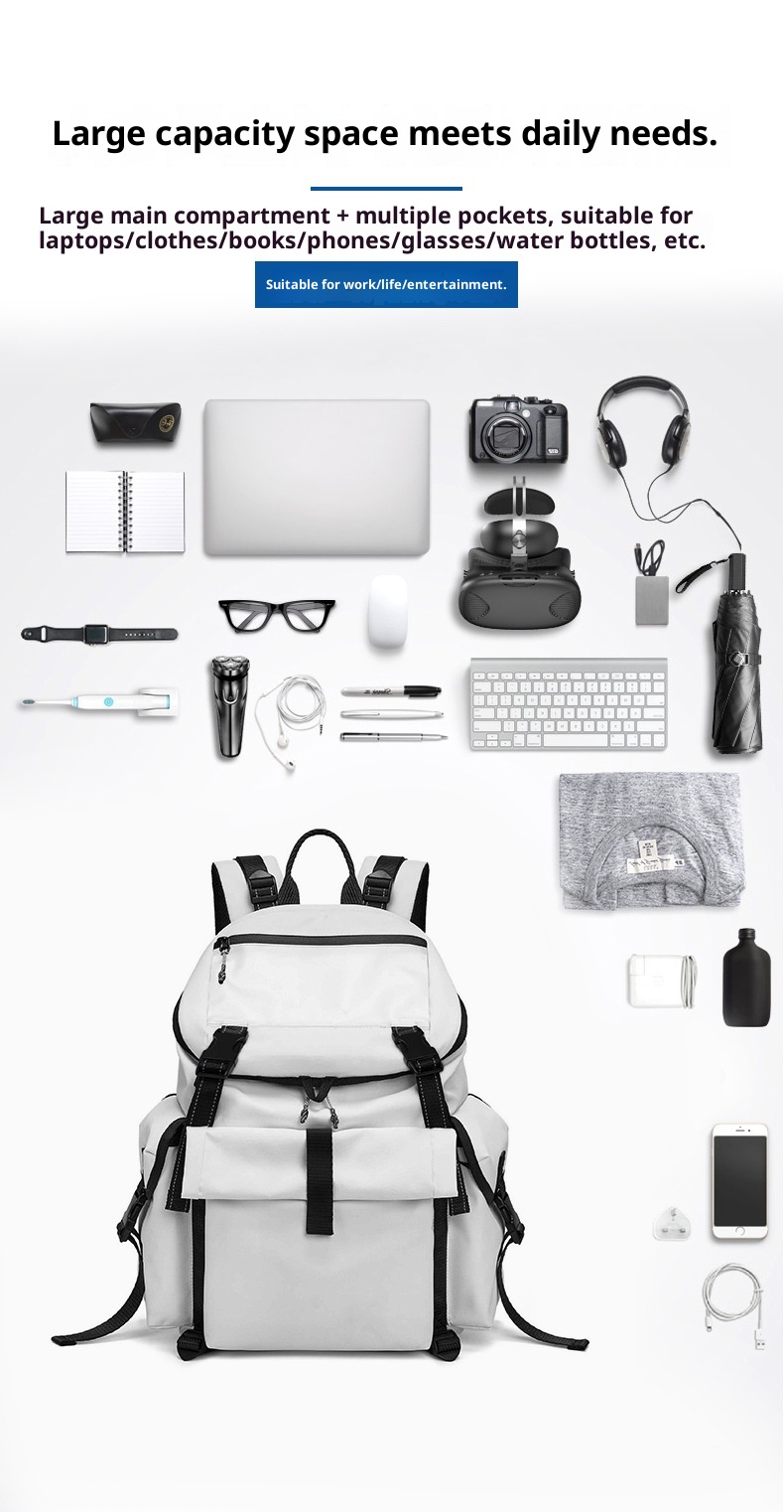 Sac à dos de randonnée et d'alpinisme JP Outdoor, grande capacité, léger, imperméable, pour le sport, l'escalade et les voyages._voghion.com