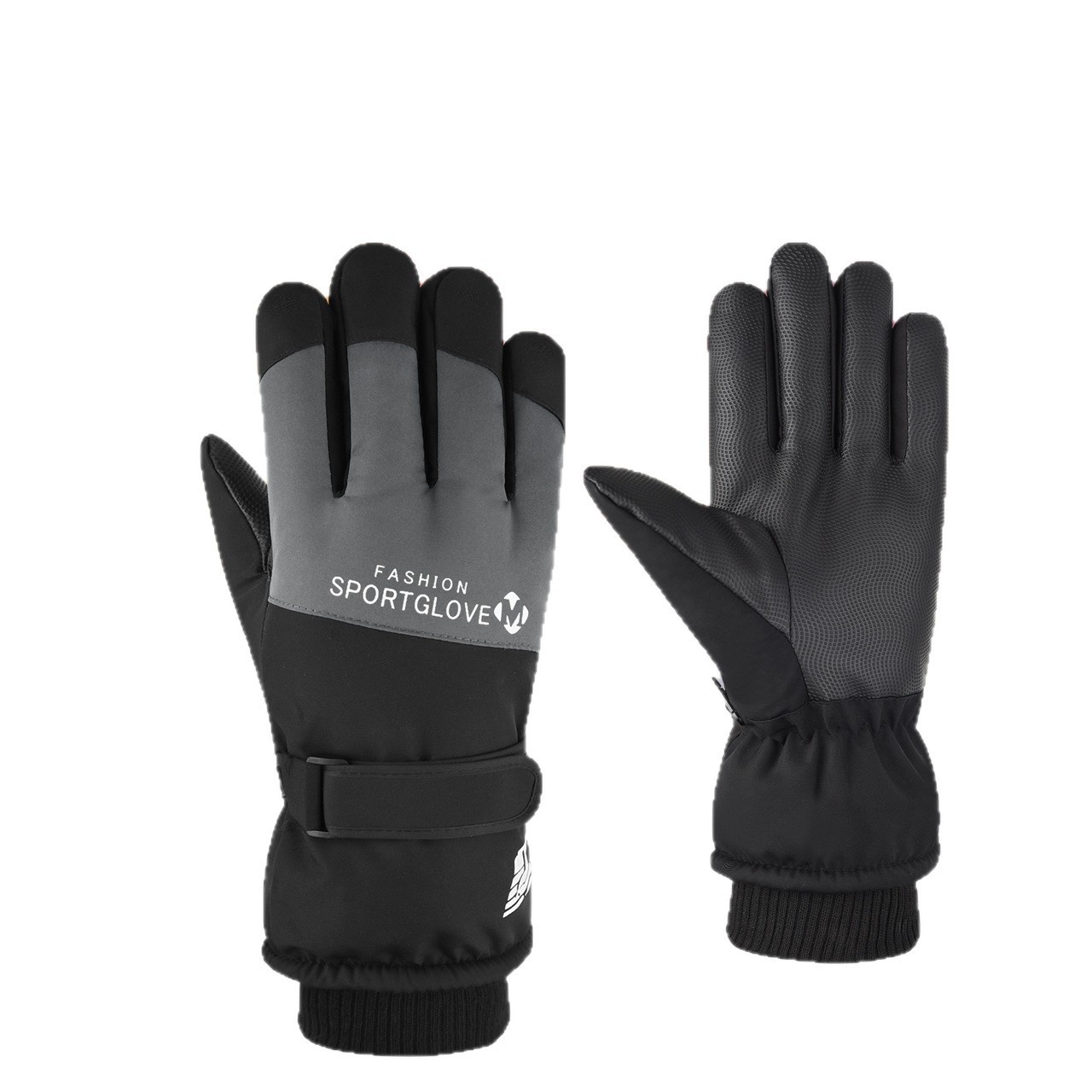 001 Winter Ski For Men And Women Outdoor Cycling Sports Warm Fleece Lined Thickened Cold-Proof Waterproof Non-Slip_voghion.com