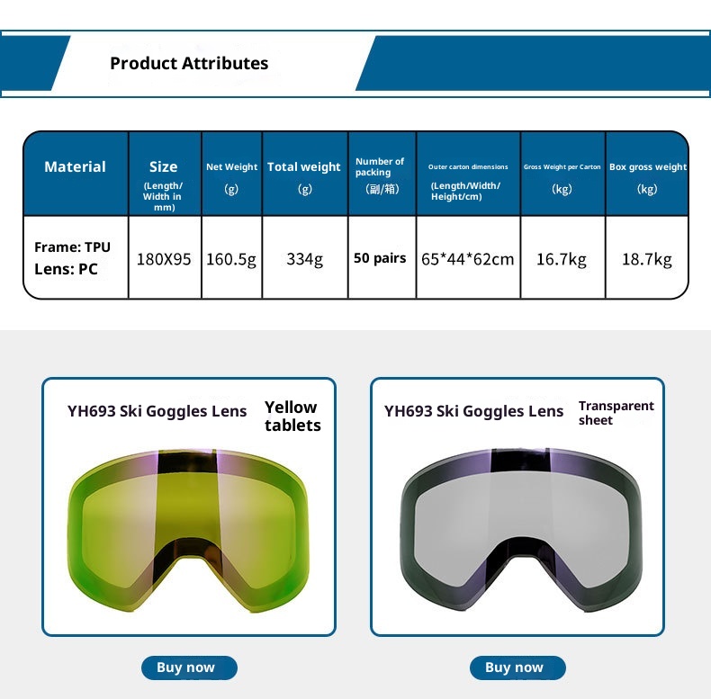 001 Manufacturer In-Stock Unisex Magnetic Cylindrical Ski Glasses Anti-Fog Snow Goggles Protective Gear_voghion.com