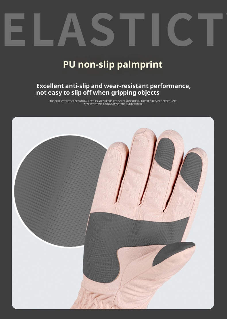 001 Toptan Açık Hava Bisikleti Polar Astarlı Kalınlaştırılmış Kayak Erkekler ve Kadınlar İçin Kışlık Dokunmatik Ekranlı Şık Spor Eldivenleri_voghion.com