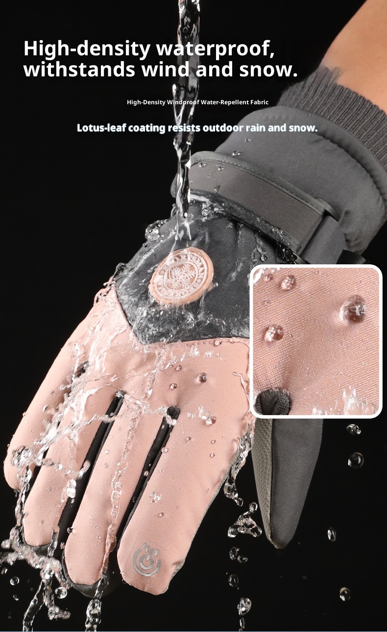 001 Ski voor mannen en vrouwen Winter Touchscreen Warm Fleece gevoerd Verdikt Fietsen Waterdicht Buitenrijden Antislip Katoen_voghion.com