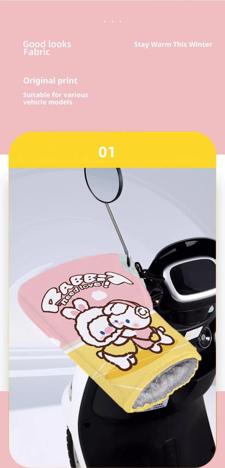 001 New Electric Bike Winter Warm Waterproof Motorcycle Bicycle Thickened Windproof Cold-Proof Cotton-Padded Riding_voghion.com