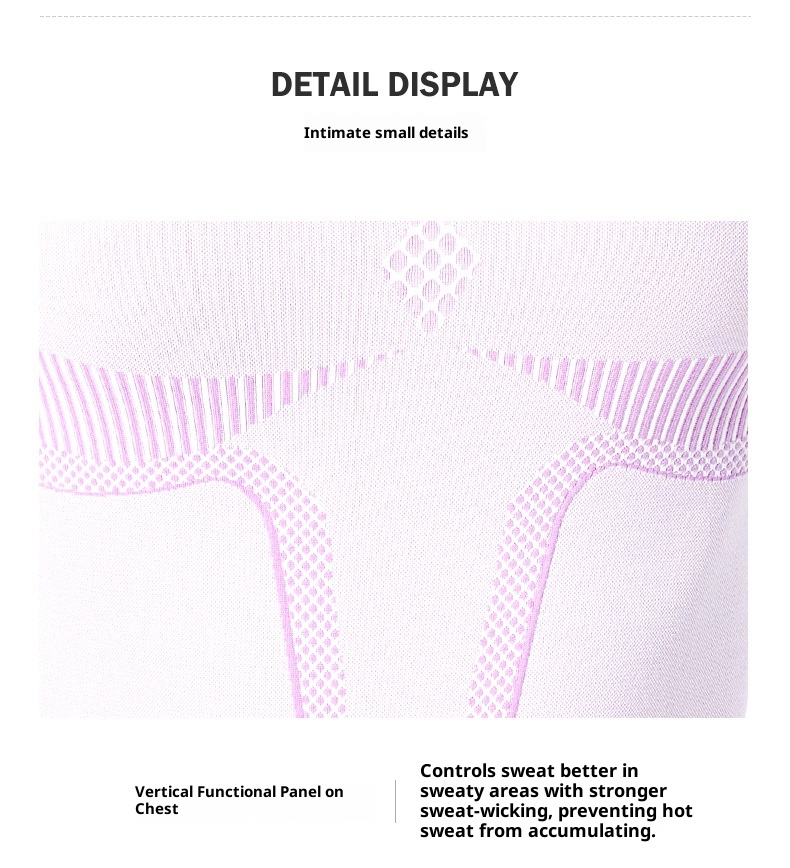 001 Intimo da sci funzionale a compressione ad asciugatura rapida per donna, strato di base termico traspirante per sport all'aria aperta e alpinismo_voghion.com