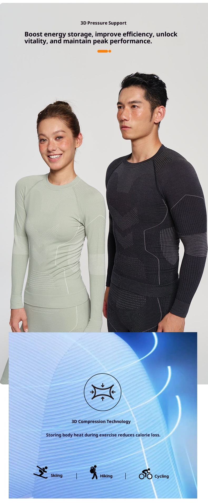 001 Merino Yünü Erkekler ve Kadınlar İçin Açık Hava Yürüyüşü Sonbahar Kış Termal Ter Emici İç Çamaşırı Kayak Takımı Hızlı Kuruyan Giysiler_voghion.com