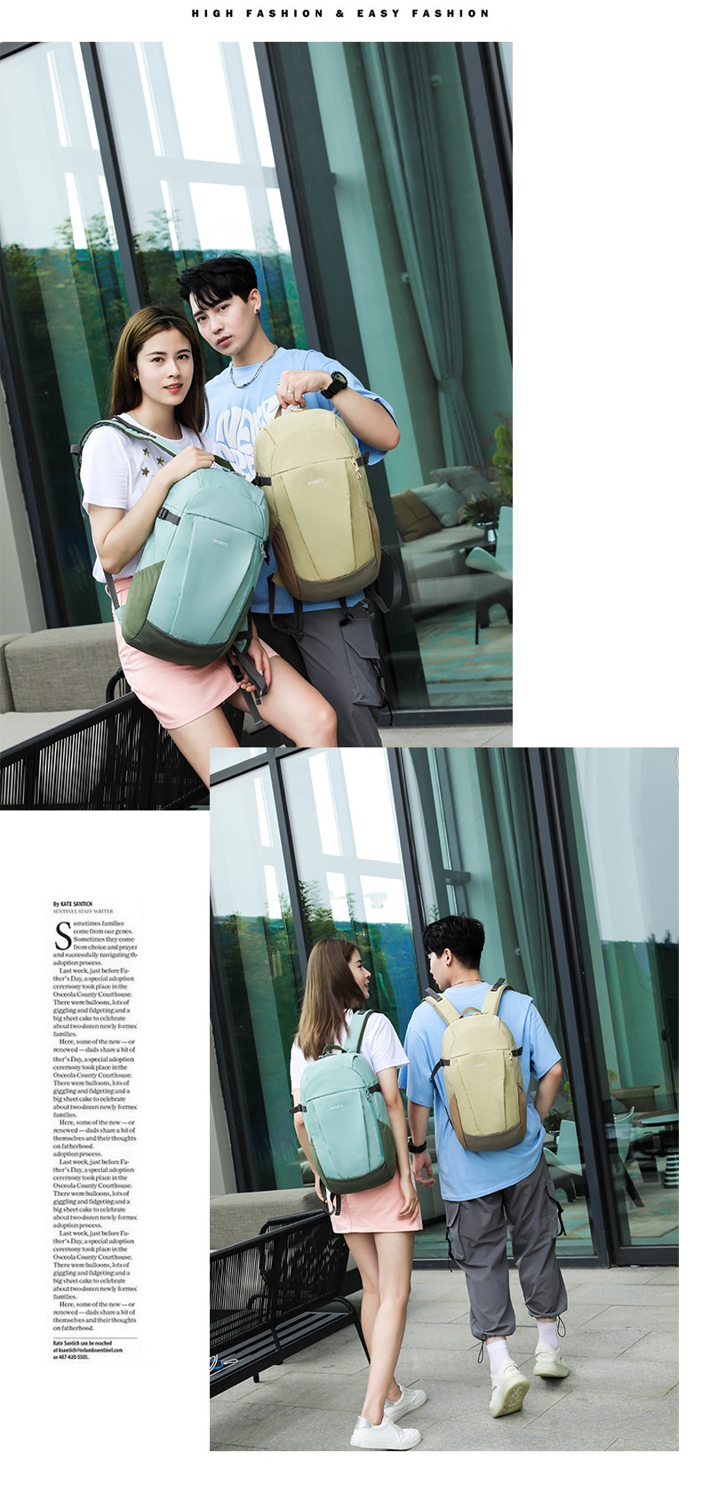 001 Cross-border Outdoor Sports Mountaineering Hiking Men's Casual Travel 20L Small Backpack Ultra-light Waterproof Bag_voghion.com