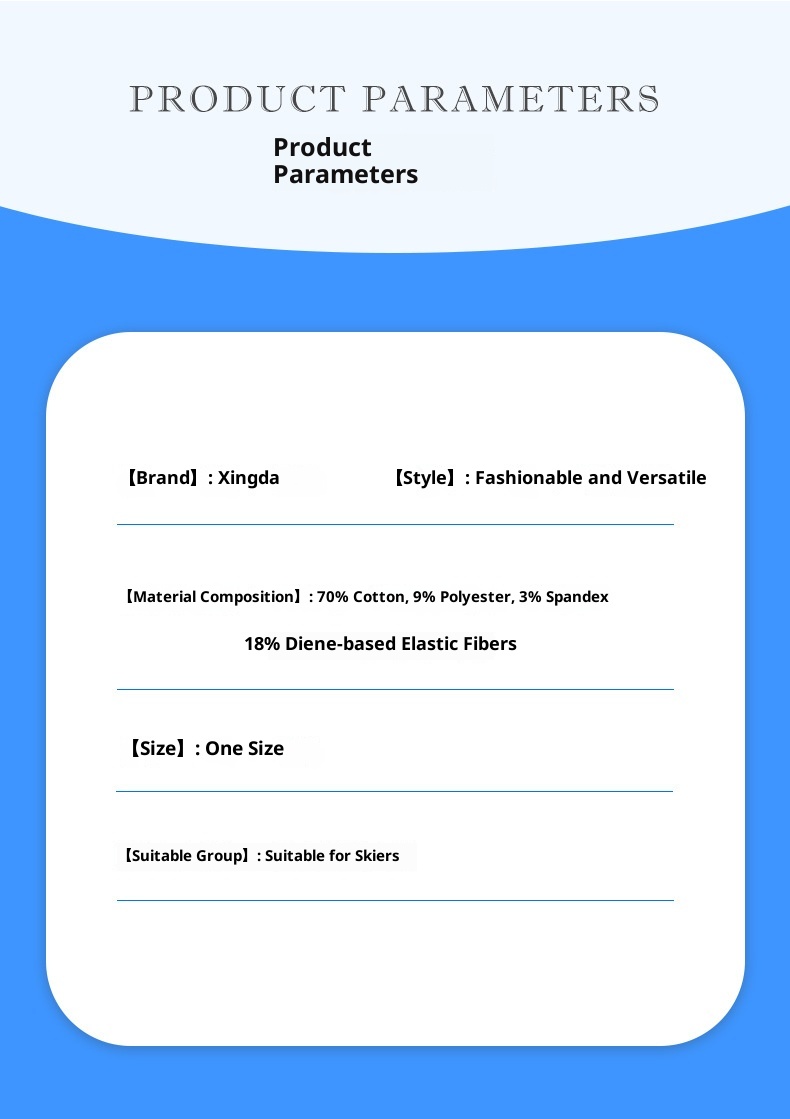 ActiveGo ActiveGo High Tube Women's Sports Mountaineering Calf Thickened Fleece Warm Windproof Cold-Proof Ski Socks_voghion.com