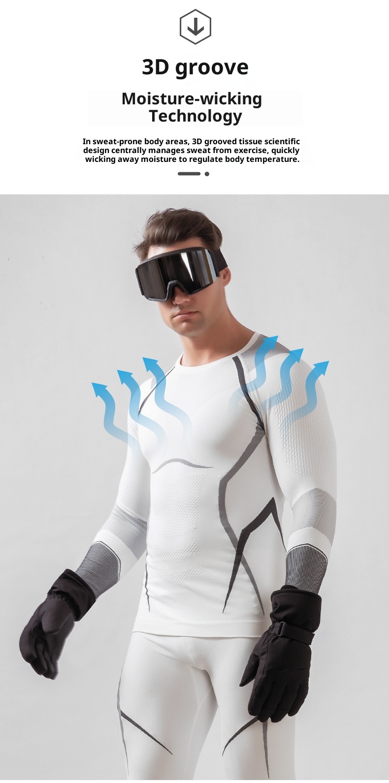 001 Outdoor Special Abbigliamento da sci a compressione ad asciugatura rapida per uomo e donna, autunno inverno, attillato, termico traspirante_voghion.com