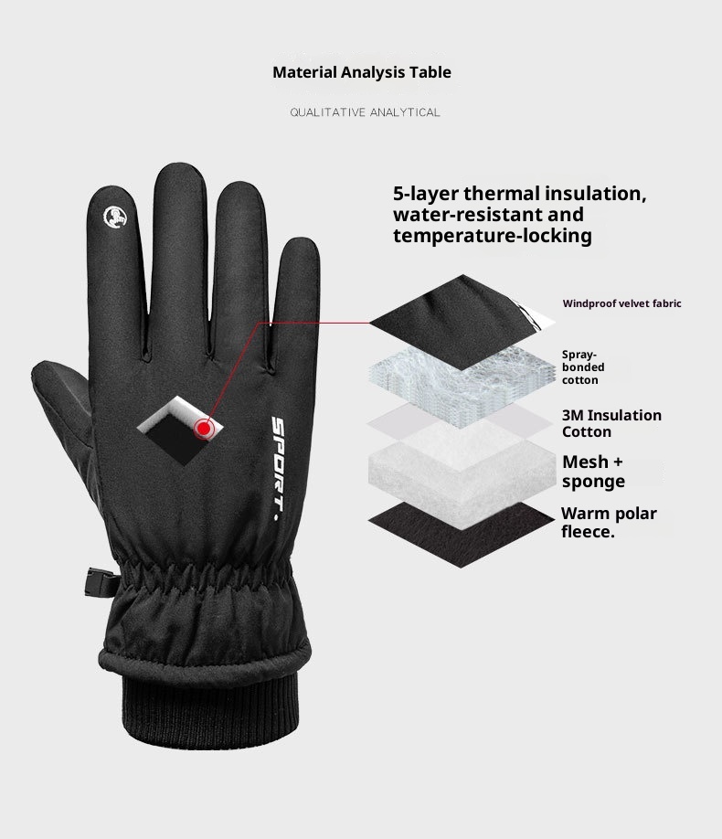 001 Ski For Men And Women Q9067 Waterproof Cold-Proof Fleece-Lined Sports Thick Riding Warm Touchscreen Winter Gloves Export_voghion.com
