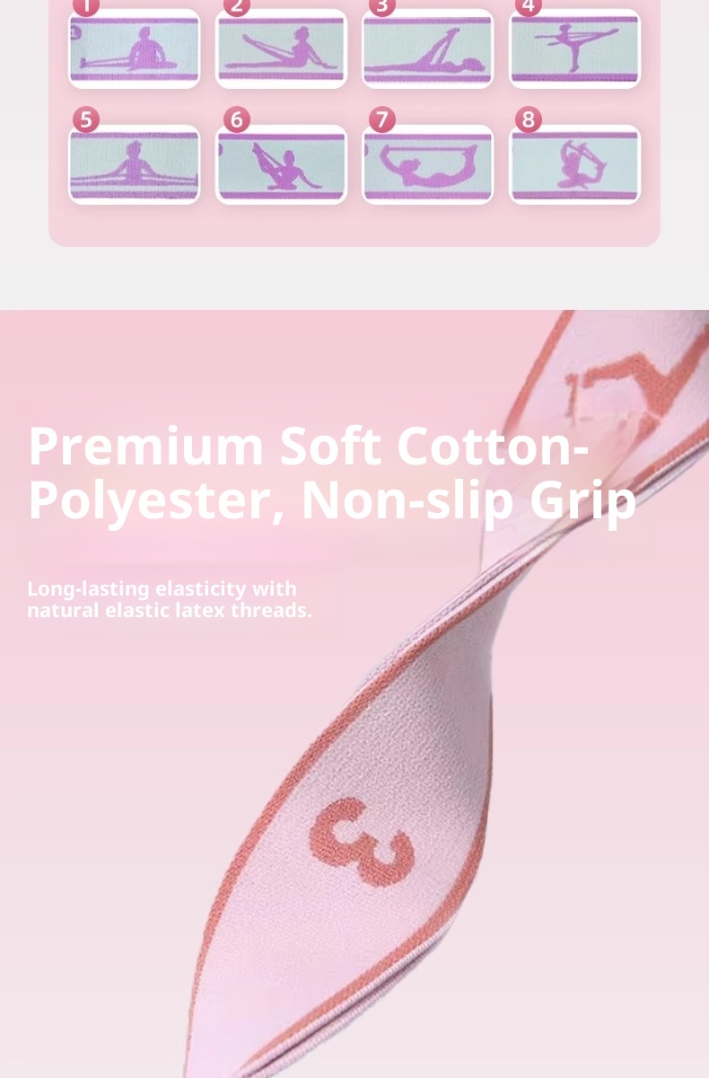 001 Esercizio di stretching per balletto con corda elastica digitale segmentata per studenti di danza per bambini_voghion.com