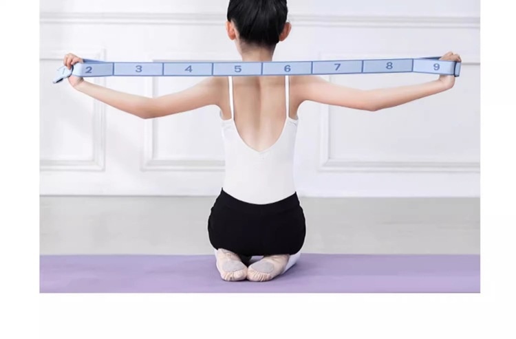 001 Fitness Segmented Correction Digital Dance Uomo e Donna Spalla Apertura Fascia di Resistenza Yoga Stretch Elastico_voghion.com