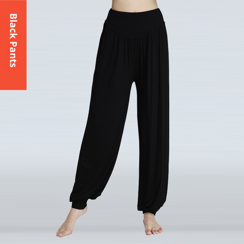 001 New Style Foreign Trade Cross-Border Yoga Modal Exercise Sports Long Square Dance Loose Plus Size Lantern Pants_voghion.com