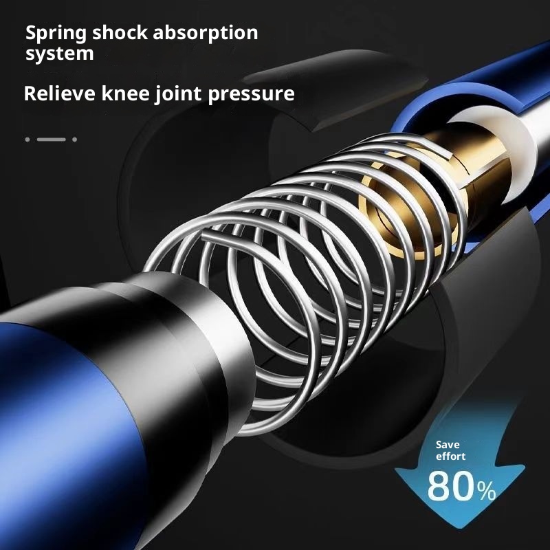 001 Bastone da trekking telescopico da viaggio, da escursionismo, da arrampicata, da esterno, in lega di alluminio, all'ingrosso_voghion.com