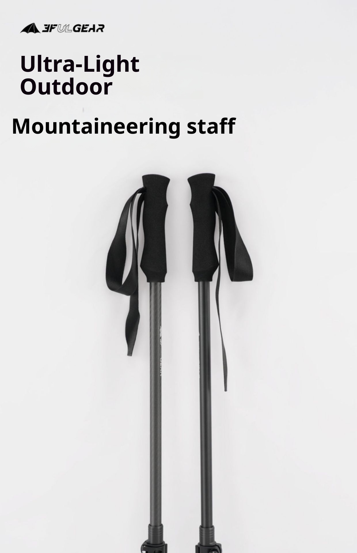 001 Sanfeng Ultra-light Fiber Trekking Poles Outdoor Telescopic Carbon Aluminum Alloy Walking Sticks Hiking Climbing_voghion.com