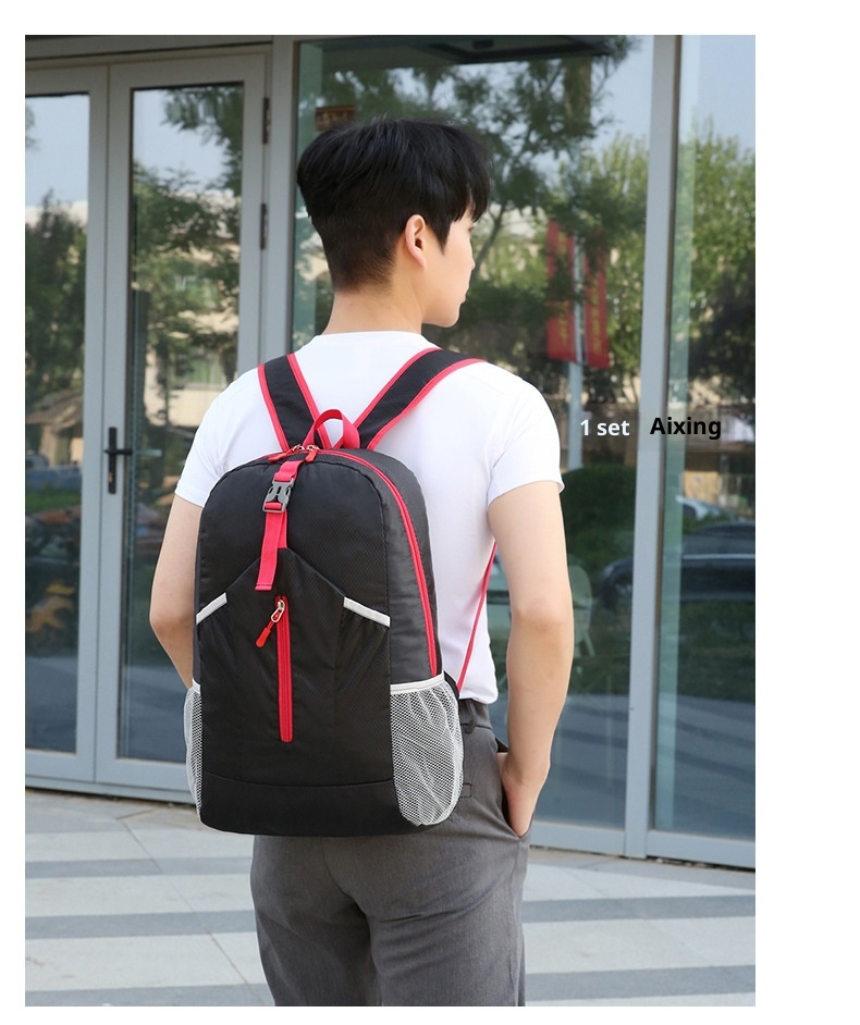 001 Nuovo zaino di grande capacità per uomo e donna, borsa portaoggetti pieghevole, borsa da escursionismo e ciclismo ultraleggera e resistente all'acqua_voghion.com