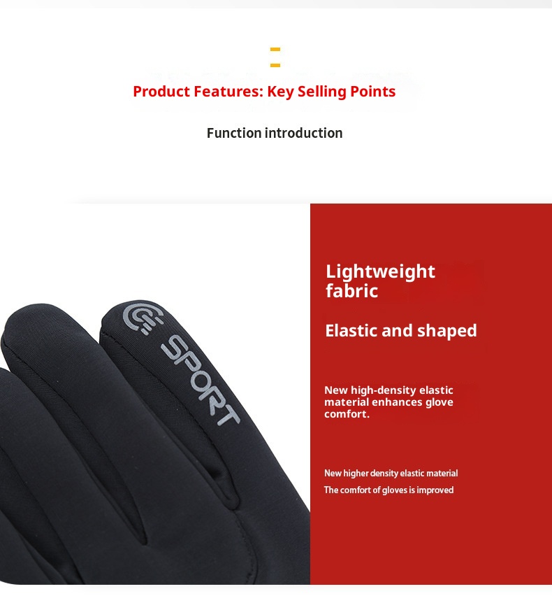 001 Outdoor Men's Cycling Cationic Thermal Touchscreen Fleece Lined Thickened Windproof Water-Resistant Sports Ski Gloves_voghion.com